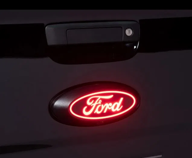 92652 – PUTCO Emblem, Licensed FORD Logo Red LED Tailgate Black IP69K Rated Plug And Play